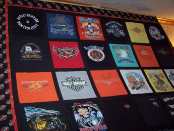 Harley-Davidson T-Shirt Quilt (King-Sized)