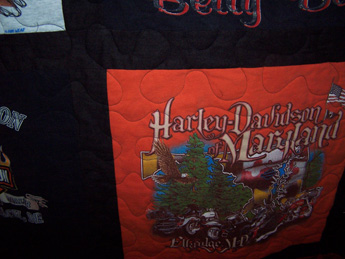 Harley-Davidson T-Shirt Quilt (King Sized)